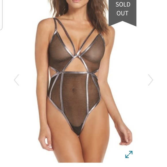 For the Love of Lemons one piece metallic skivvies - Picture 5 of 6